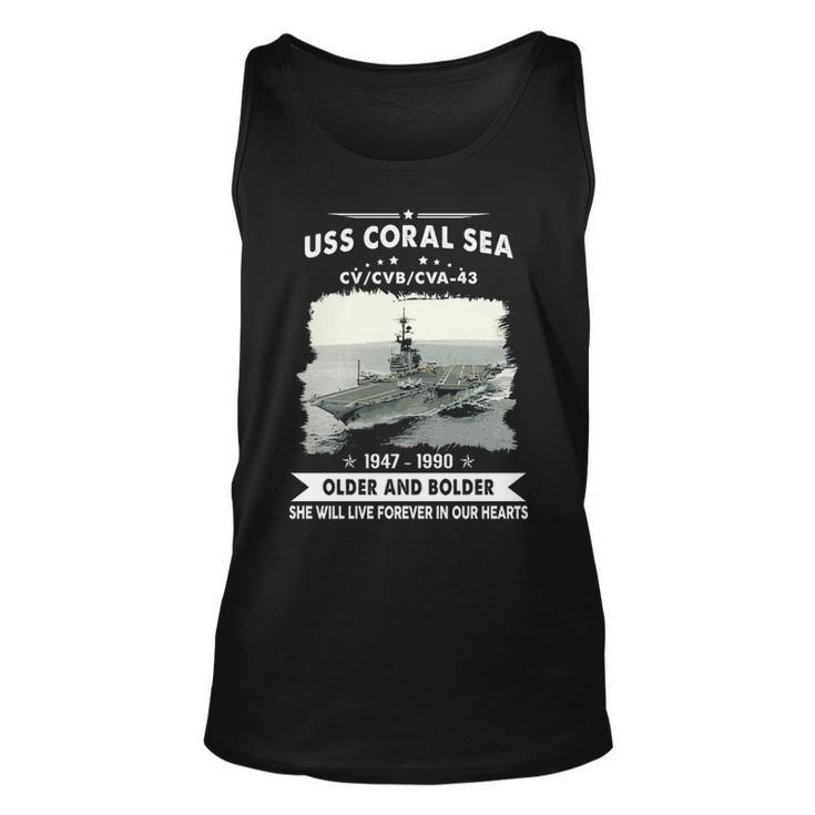 Uss Coral Sea Cv 43 Cva  V2 Unisex Tank Top