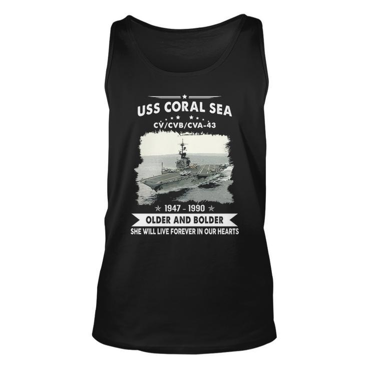 Uss Coral Sea Cv 43 Cva  V3 Unisex Tank Top