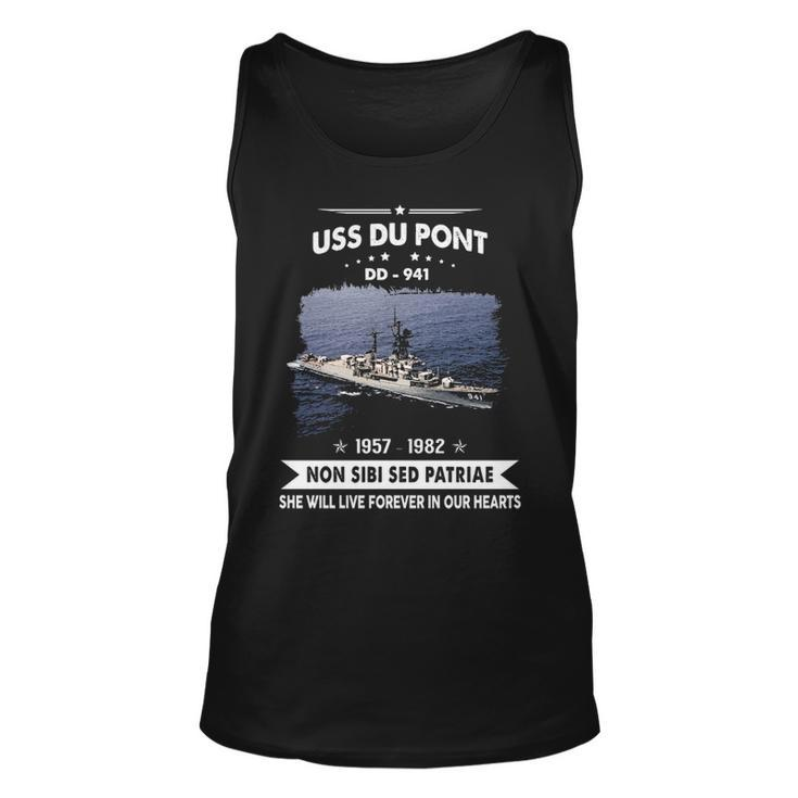 Uss Du Pont Dd 941 Uss Dupont Dd-  Unisex Tank Top