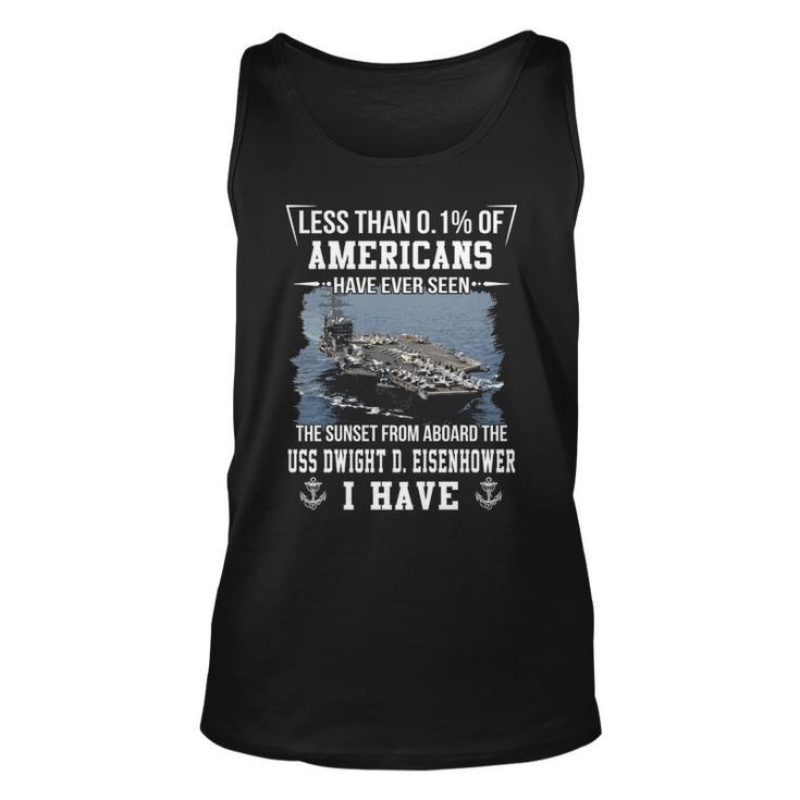 Uss Dwight D Eisenhower Cvn 69 Sunset Unisex Tank Top