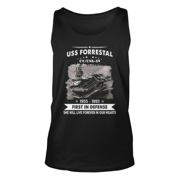 Uss Forrestal Cv 59 Cva  Unisex Tank Top