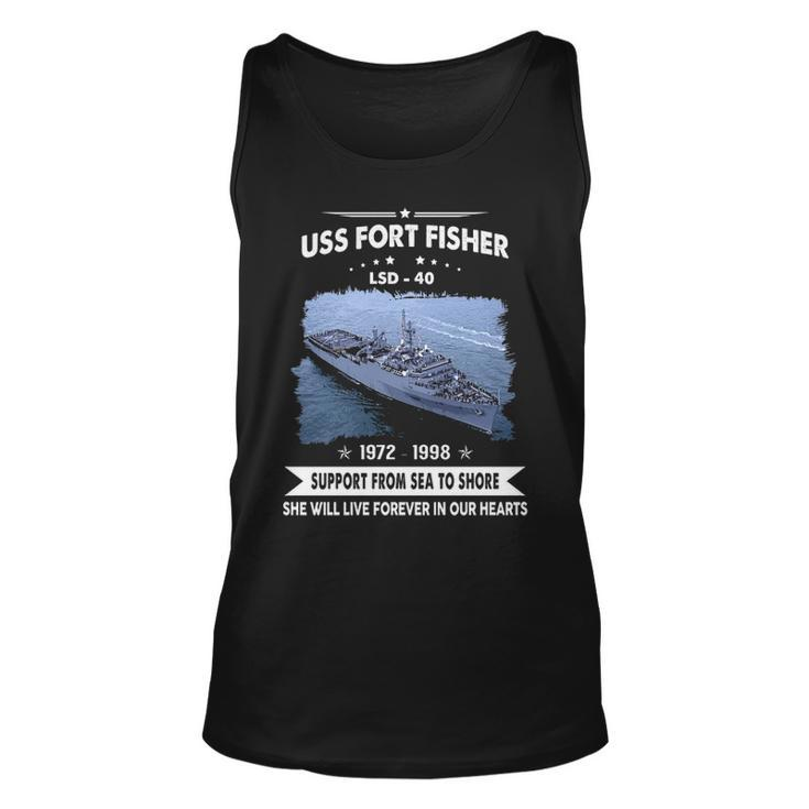 Uss Fort Fisher Lsd  Unisex Tank Top