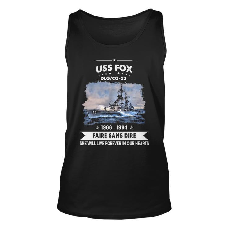 Uss Fox Cg  Unisex Tank Top