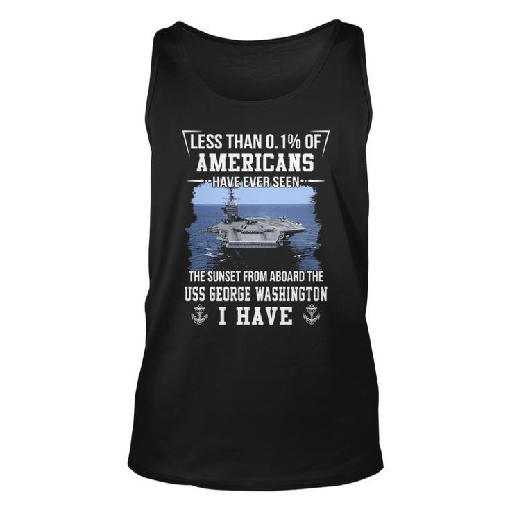 Uss George Washington Cvn 73 Sunset Unisex Tank Top