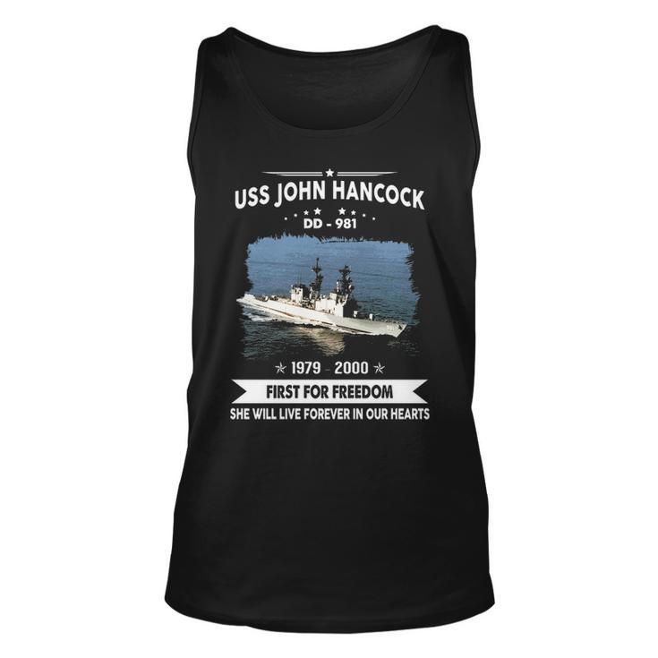 Uss John Hancock Dd  Unisex Tank Top