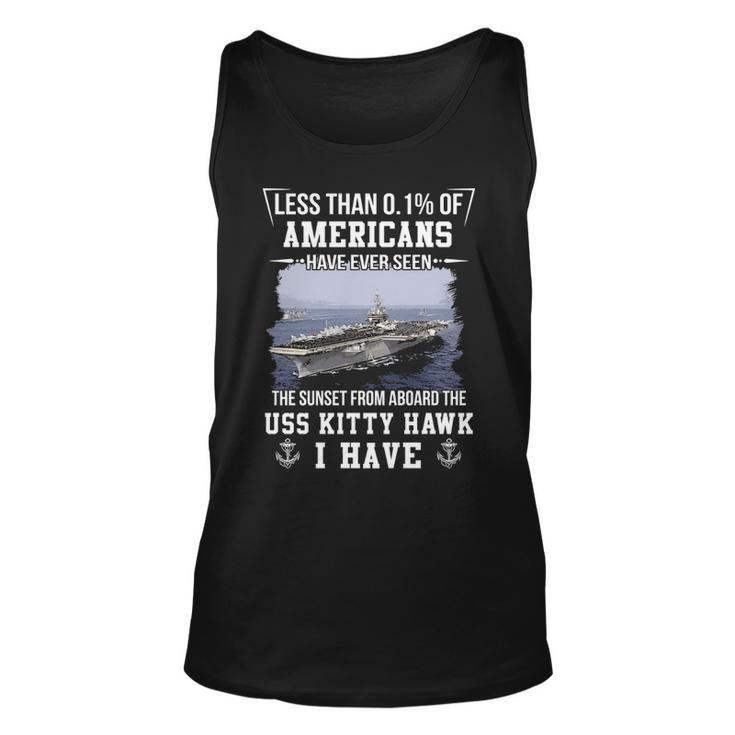 Uss Kitty Hawk Cva Cv 63 Sunset Unisex Tank Top