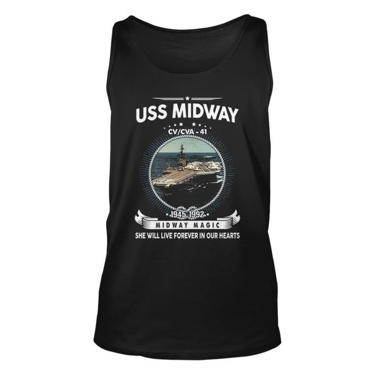 Uss Midway Cv 41 Front Style Unisex Tank Top