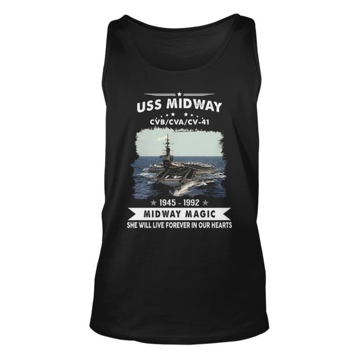 Uss Midway Cvb 41 Cva 41 Cv  Unisex Tank Top