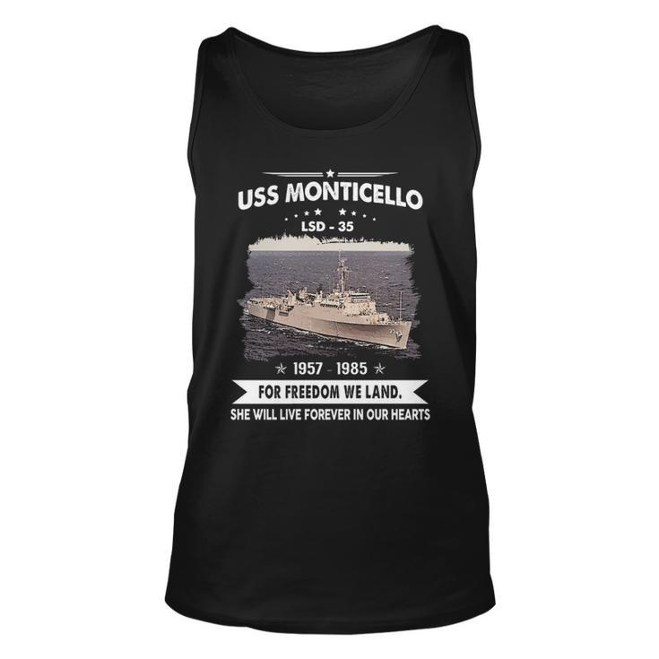 Uss Monticello Lsd  V2 Unisex Tank Top