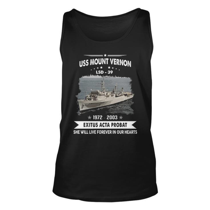 Uss Mount Vernon Lsd Unisex Tank Top