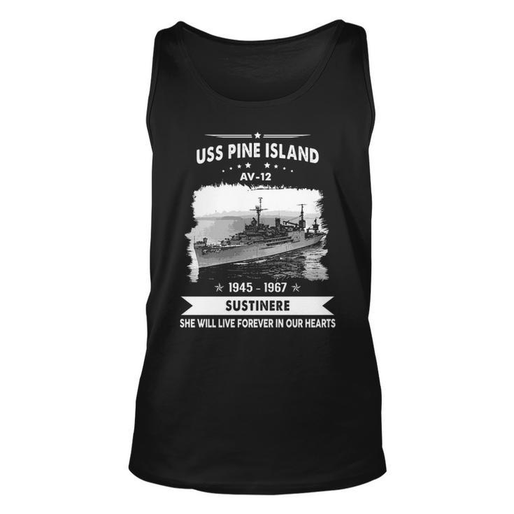 Uss Pine Island Av  Unisex Tank Top