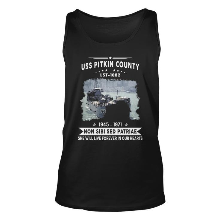 Uss Pitkin County Lst  Unisex Tank Top