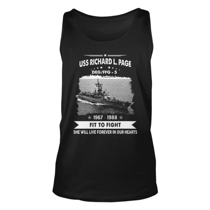 Uss Richard L Page Ffg  Unisex Tank Top