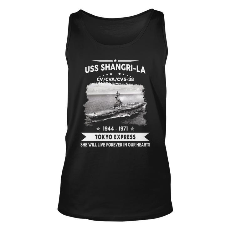 Uss Shangri-La Cv 38 Cva 38 Front Unisex Tank Top