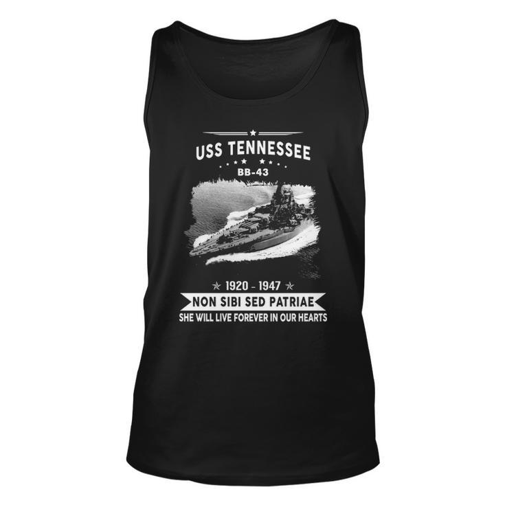 Uss Tennessee Bb  Unisex Tank Top