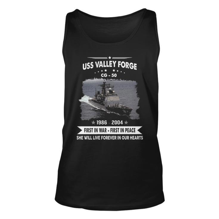 Uss Valley Forge Cg  Unisex Tank Top