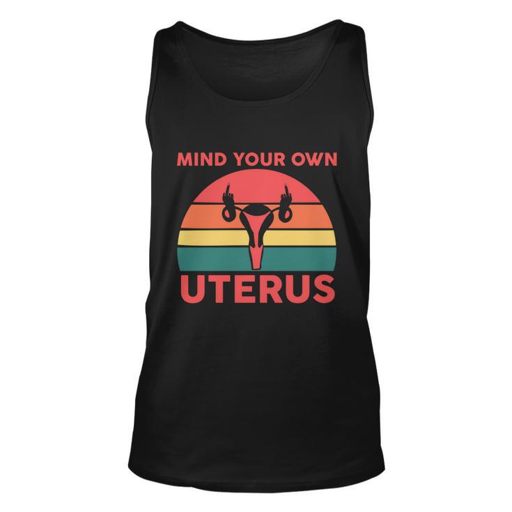 Uterus Shows Middle Finger Feminist Feminism Gift Unisex Tank Top