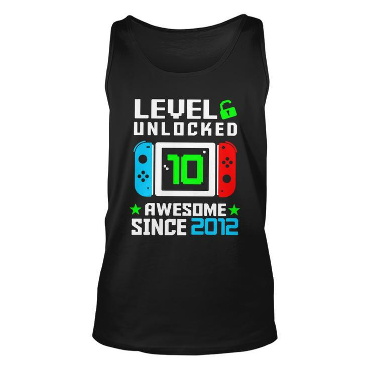 Video Game Level 10 Unlocked 10Th Birthday Unisex Tank Top