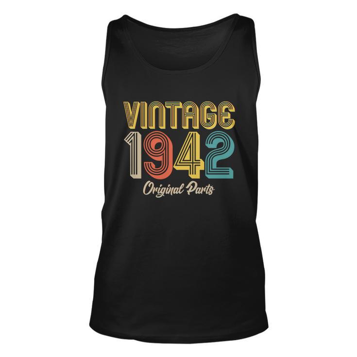 Vintage 1942 Original Parts 80Th Birthday V2 Unisex Tank Top