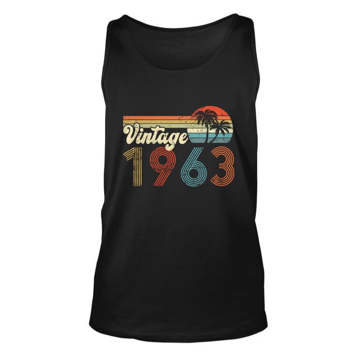 Vintage 1963 Made In 1963 59Rd Birthday Gift 59 Year Old Unisex Tank Top