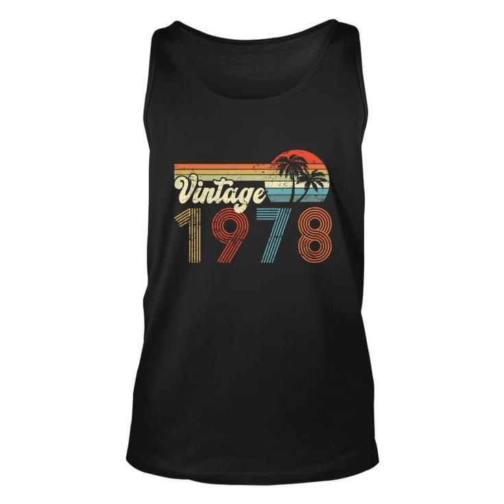 Vintage 1978 Made In 1978 44Th Birthday Gift 44 Year Old Unisex Tank Top