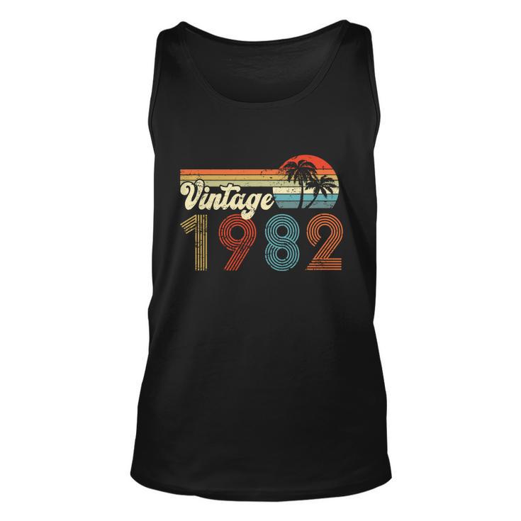 Vintage 1982 Made In 1982 40Nd Birthday Gift 40 Year Old Unisex Tank Top