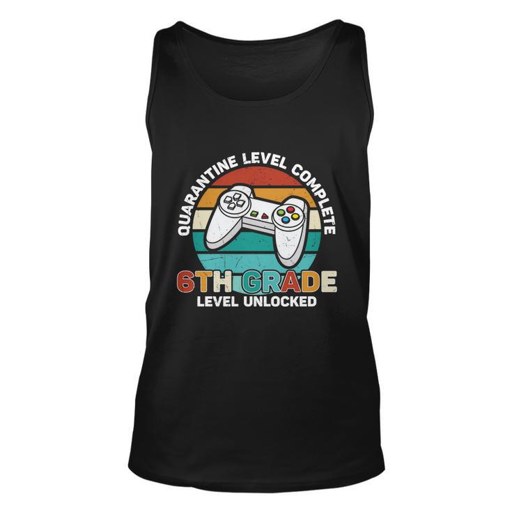 Vintage 6Th Grade Level Unlocked First Day Of School Back To School Unisex Tank Top