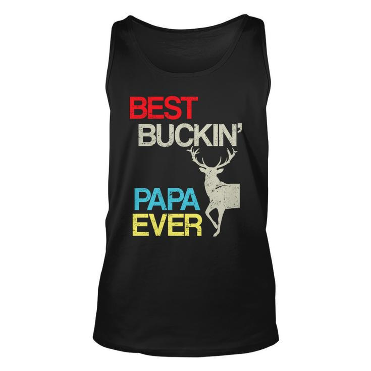 Vintage Best Buckin Papa Hunting Tshirt Unisex Tank Top