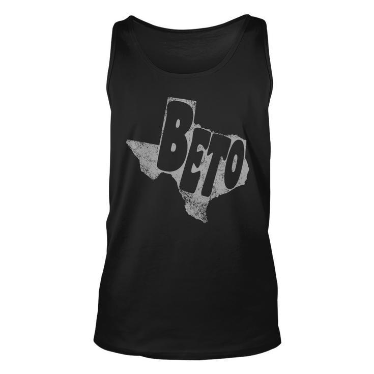 Vintage Beto Texas State Logo Unisex Tank Top