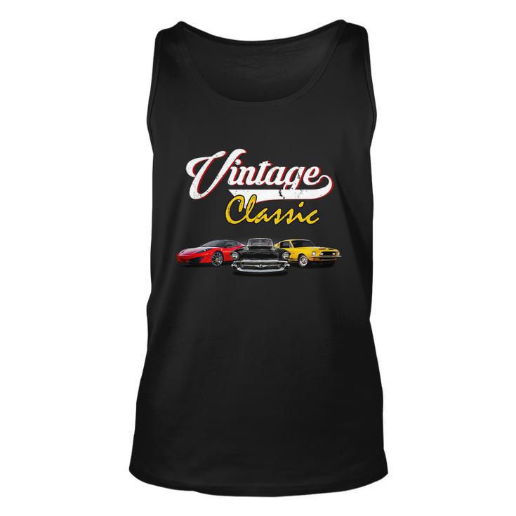 Vintage Classic Oldies Cars Tshirt Unisex Tank Top