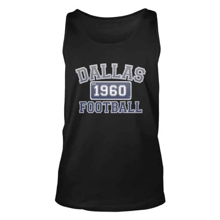 Vintage Dallas Texas Football Est  Unisex Tank Top