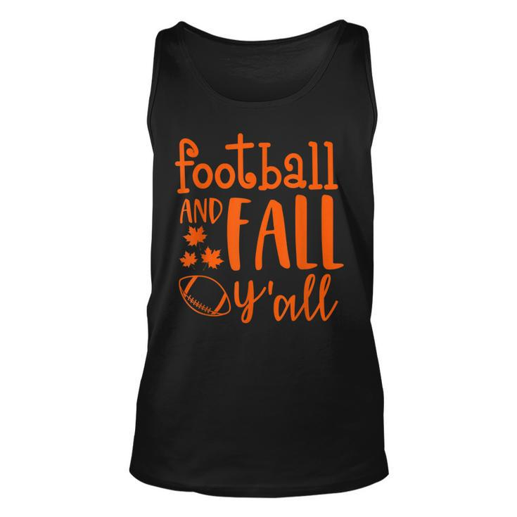 Vintage Fall Yall Halloween Funny Football And Fall Yall  Unisex Tank Top