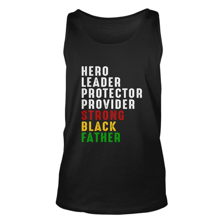 Vintage Fathers Day Strong African American Black Unisex Tank Top