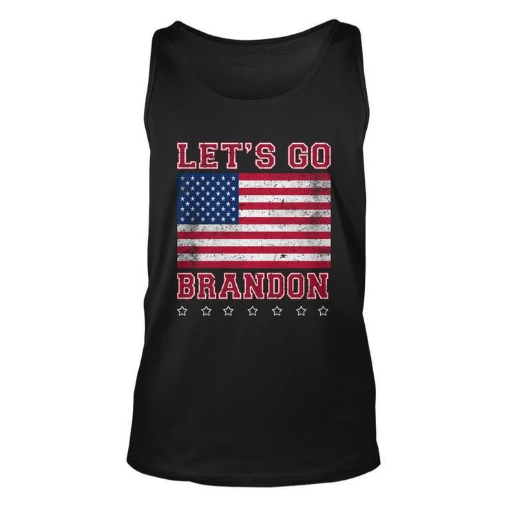 Vintage Lets Go Brandon American Flag Tshirt Unisex Tank Top