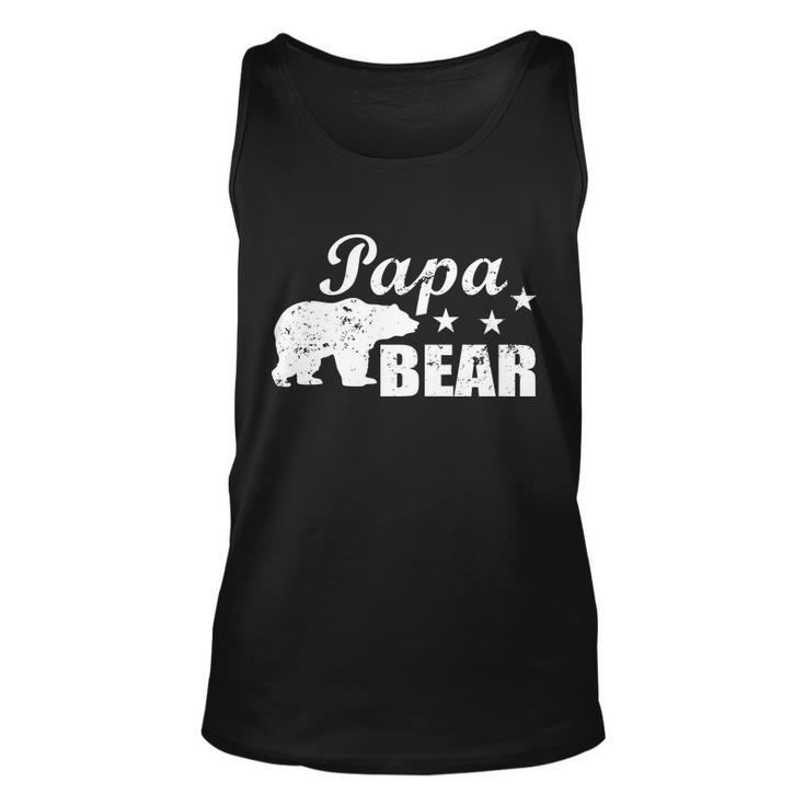 Vintage Papa Bear Tshirt Unisex Tank Top