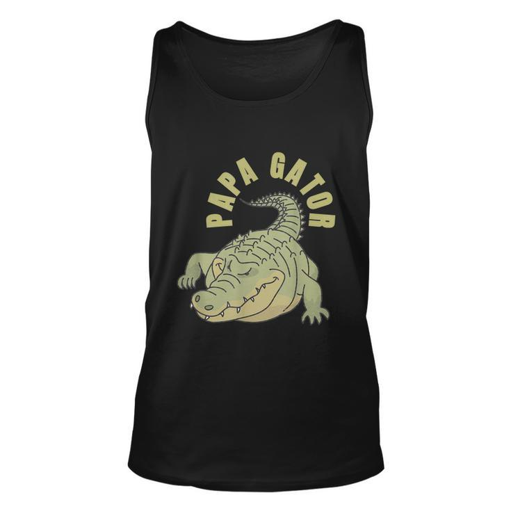 Vintage Papa Gator Alligators Father Graphic Design Printed Casual Daily Basic Unisex Tank Top