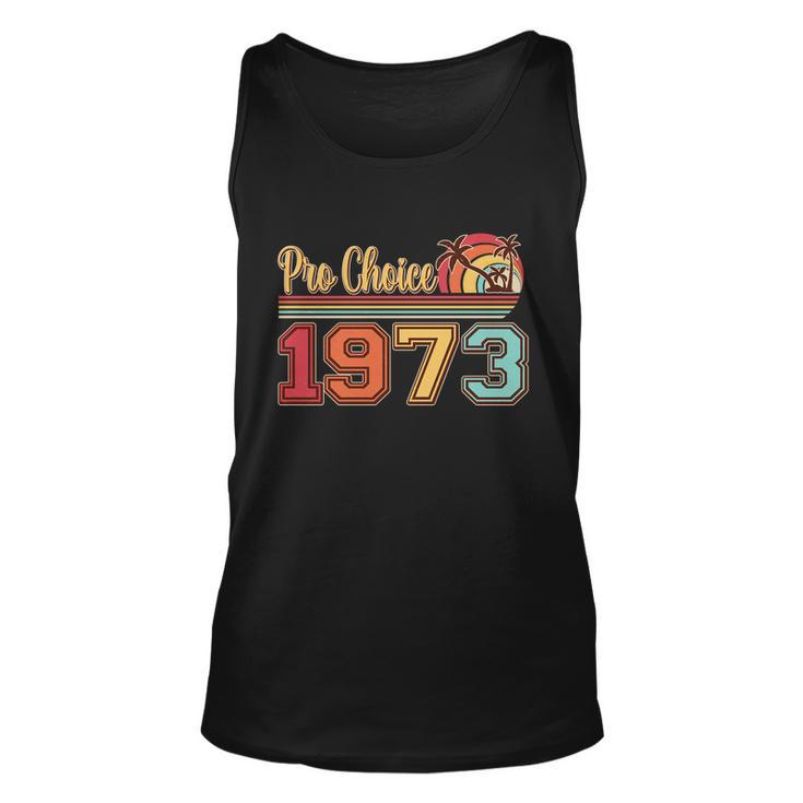 Vintage Retro Tropical Pro Choice  Unisex Tank Top