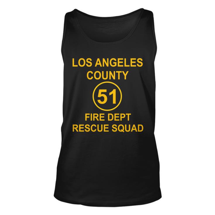 Vintage Squad 51 Fire Dept Tshirt Unisex Tank Top