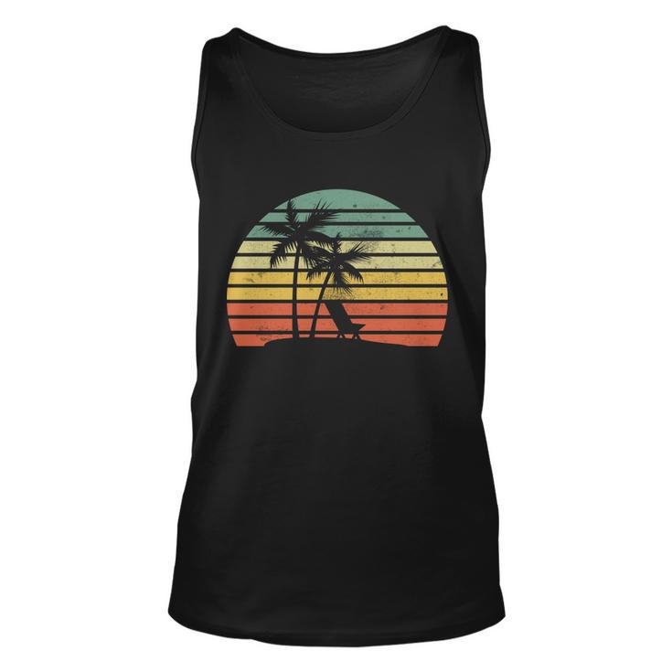 Vintage Sunset Beach Tshirt Unisex Tank Top