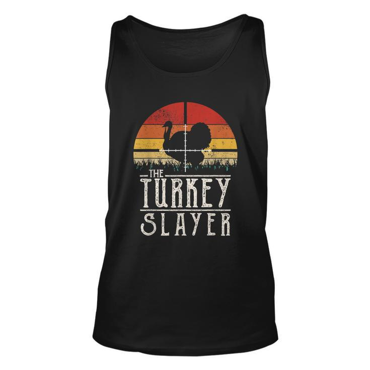 Vintage Sunset Retro Style Turkey Hunting Turkey Slayer Unisex Tank Top