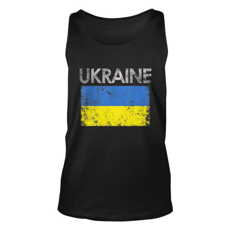 Vintage Ukraine Ukrainian Flag Pride Gift Tshirt Unisex Tank Top