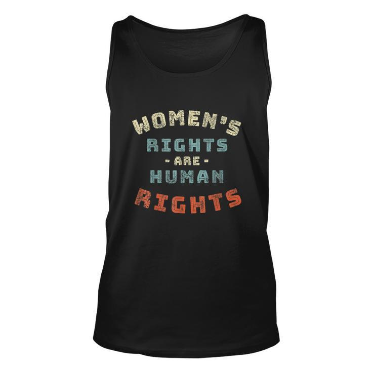 Vintage Womens Rights Are Human Rights Feminist Unisex Tank Top