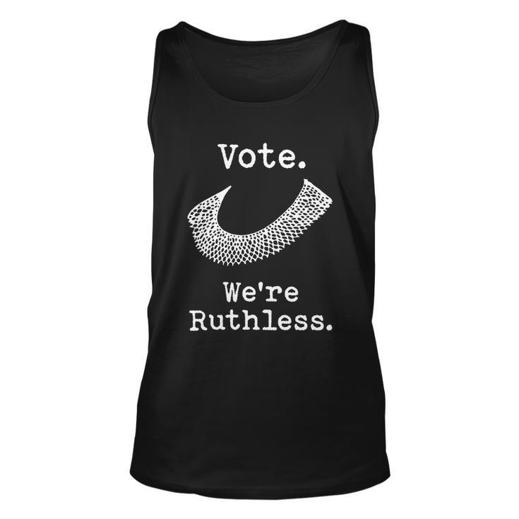 Vote Were Ruthless Shirt Ruth Bader Ginsburg Unisex Tank Top