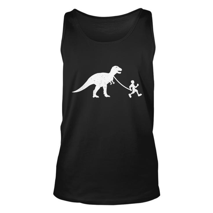 Walking My Trex Unisex Tank Top