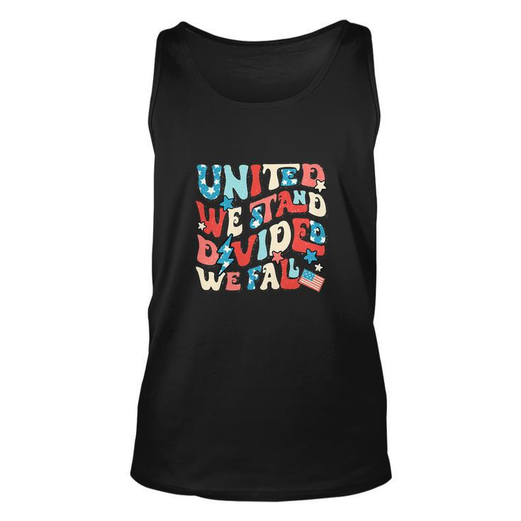 We Stand Divided We Fall 4Th Of July American Flag Unisex Tank Top