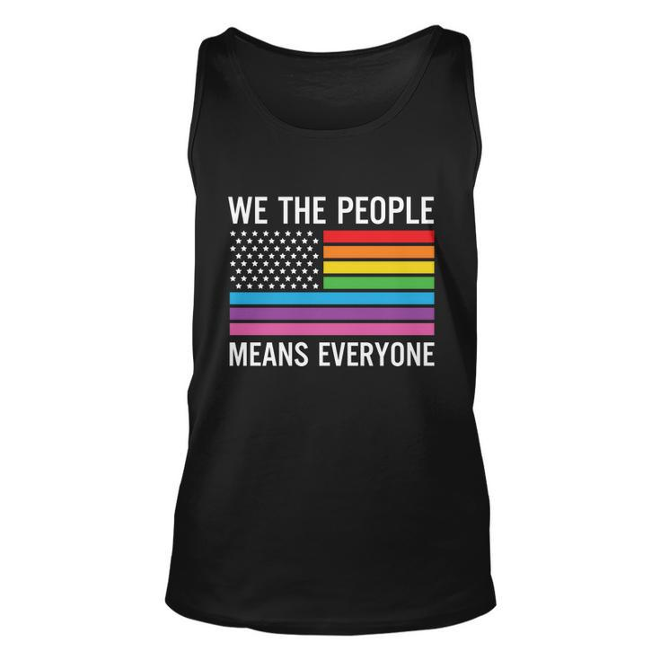 We The People Means Everyone Pride Month Lbgt Unisex Tank Top