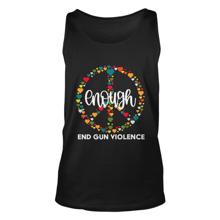 Wear Orange Peace Sign Enough End Gun Violence Tshirt Unisex Tank Top