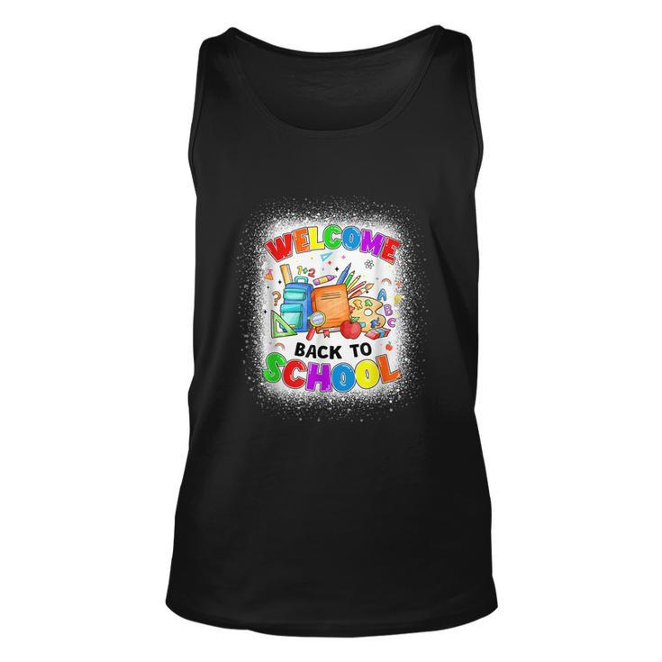 Welcome Back To School Shirt Cute Teacher Students First Day Unisex Tank Top
