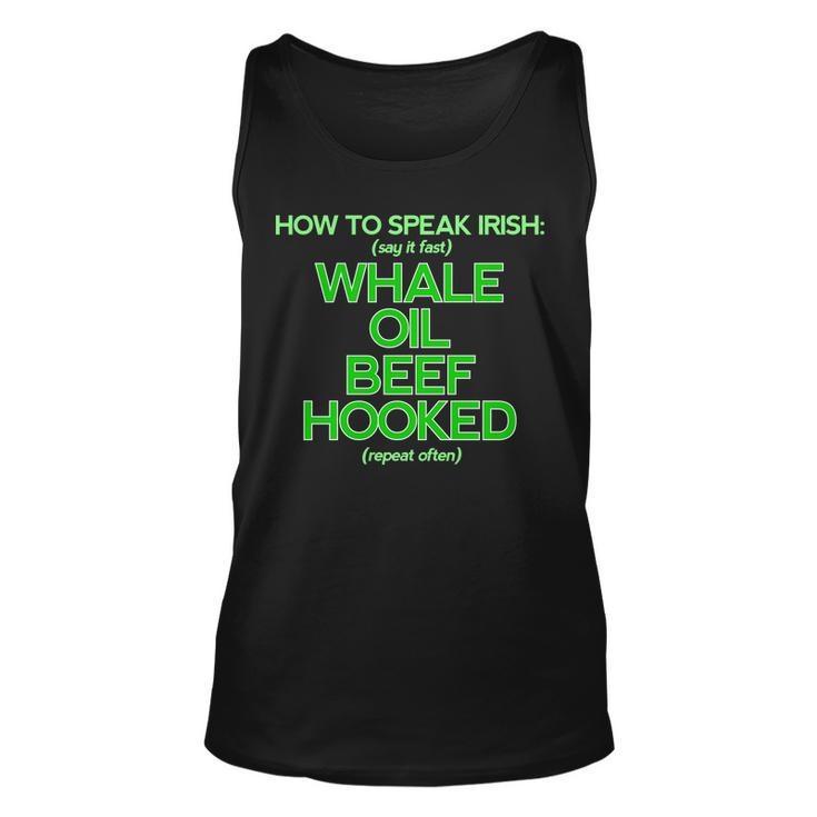 Whale Oil Beef Hooked Tshirt Unisex Tank Top