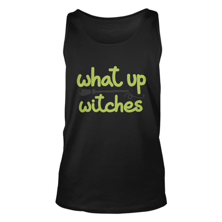 What Up Witches Broom Halloween Quote Unisex Tank Top